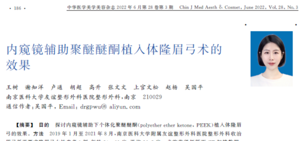 吴国平教授团队在知名整形美容外科杂志连续发表面部轮廓整形论文 图片-5