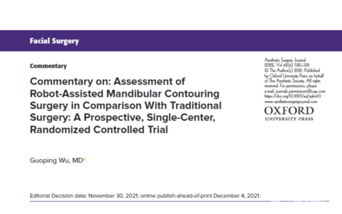 吴国平教授团队在知名整形美容外科杂志连续发表面部轮廓整形论文 图片-3