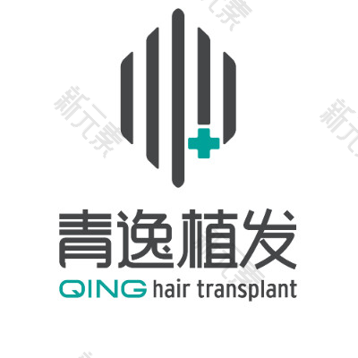 广州青逸植发 logo